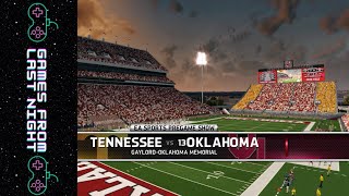 Tennessee vs Oklahoma  2024 Season  EA Sports NCAA Football 14 Exhibition Game [upl. by Morgan417]