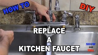 How To Replace a Kitchen Sink Faucet [upl. by Behm]