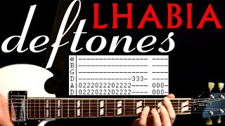 Deftones Lhabia Guitar Lesson  Guitar Tabs  Guitar Tutorial  Guitar Chords  Guitar Cover [upl. by Zeni]