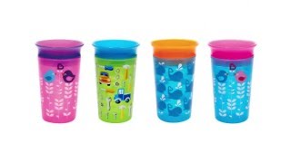 Munchkin Miracle® 360 Deco Sippy Cup [upl. by Enialedam]