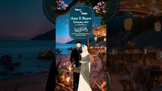 Whatsapp Save the date Ecard youtubeshorts wedding shorts viralvideo love [upl. by Germin]