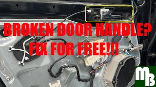 How to fix broken damaged car Door Handle free quick amp easy Ford Fusion Lincoln MKZ Mercury Milan [upl. by Blaze175]