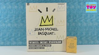 Kidrobot Jean Michel Basquiat Series 2 Faces Dunny Vinyl Figure Unboxing  PSToyReviews [upl. by Marji]