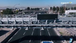 Electronic toll collection Multilane freeflow single gantry  Kapsch TrafficCom [upl. by Aisyram]