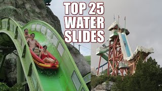 Top 25 Water Slides in the World [upl. by Adnarb]