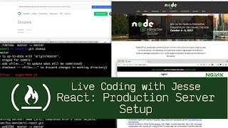 React Production Server Setup  Live Coding with Jesse [upl. by Sowell]