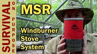 MSR Windburner Stove System  Backpacking Gear [upl. by Aiasi715]