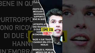 Fedez fa chiarezza sulle sue condizioni “Ho avuto un’emorragia interna” [upl. by Charlet]