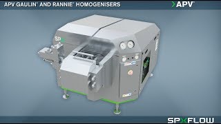 SPX FLOW  APV  Rannie and Gaulin Homogeniser Animation [upl. by Lishe577]