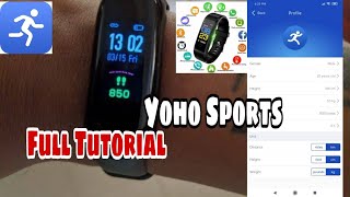 Yoho Sports Watch  How To SetUp Yoho Sports App [upl. by Ahsaeit]