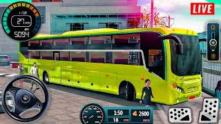 JCB Operator 3DX BACKHOE LOADER BUS🚍SIMULATOR INDONESIA DRIVING LIVE STREAM 18 [upl. by Aynuat]