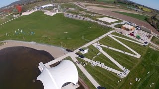 Rundflug über das Geländer der Landesgartenschau Bayreuth 2016  Stand April 16 [upl. by Adiuqal]