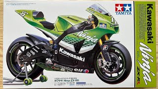 Tamiya 112 Kawasaki Ninja ZXRR  Sections 0112 of 20 [upl. by Airamak]