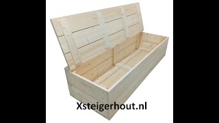 Houten kist maken steigerhout [upl. by Homans]