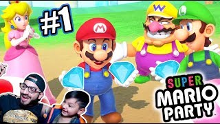 Diamantes con Luigi y Mario  Super Mario Party Capitulo1  Juegos Karim Juega [upl. by Jemma]