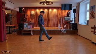 Line Dance Übung 1  Electric Slide Boot Scootin Boogie Born To Be Great Cowboy Charleston [upl. by Dnomasor]