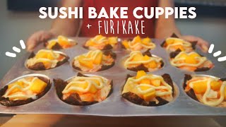 SUSHI BAKE Cuppies amp Simple FURIKAKE Recipe  Step by step Tutorial [upl. by Mor]