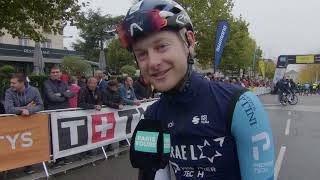 Riley Sheehan  Interview at the start  Paris  Tours 2024 [upl. by Isma]