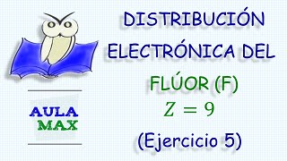 Distribución Electrónica del Flúor Ejercicio resuelto 5 [upl. by Worsham]