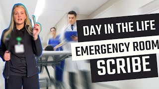 Day in the life of a MEDICAL SCRIBE in the EMERGENCY ROOM [upl. by Ahsimat]