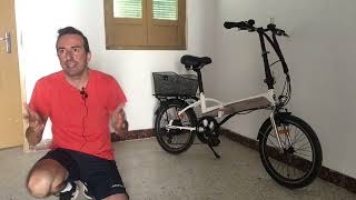 Bike to work with the Fold 500 Tilt 500 folding bike from Decathlon [upl. by Rice]