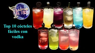 Top 10 cócteles fáciles con vodka [upl. by Alikam675]