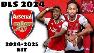 DLS 2024 CUSTOM KIT INPUT  DREAM LEAGUE SOCCER 2024  DLS 2024 ARSENAL FC KIT 😎 [upl. by Tareyn554]