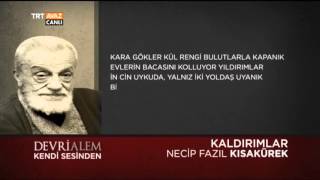 Necip Fazıl Kısakürekin Kendi Sesinden Kaldırımlar Şiiri  Devrialem  TRT Avaz [upl. by Olvan]