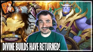 DIVINE BUILDS HAVE RETURNED  Hearthstone Battlegrounds [upl. by Arej58]