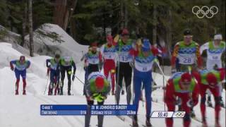 Mens 50km Mass Start Classic CrossCountry Skiing  Full Event  Vancouver 2010 Winter Olympics [upl. by Sabra]