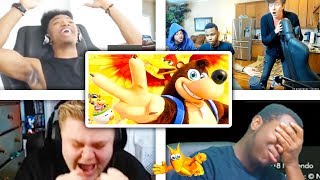 All Reactions to BANJOKAZOOIE Reveal Trailer  Super Smash Bros Ultimate [upl. by Nosned130]