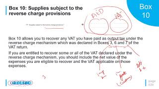 UAE VAT Return Box 10  Input on Supplies subject to RCM [upl. by Kared]