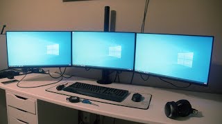 ECHOGEAR Triple Monitor Desk Mount [upl. by Yendahc220]