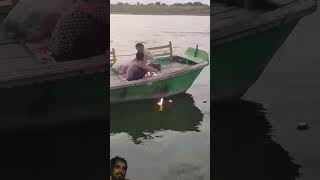 motivation new reel video viral boat vrindavan river motivational trending [upl. by Essy376]