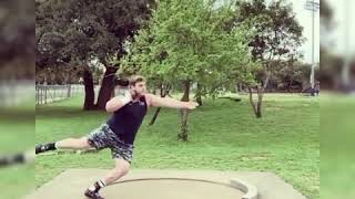 Tripp piperi shot put training compilation [upl. by Aihsiym]