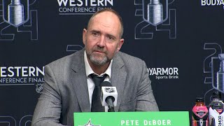 Write whatever the f you want  Dallas coach Pete DeBoer responds to question after Game 5 [upl. by Broida]