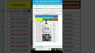 quotFind Unique and Duplicate Values in Excel with IF and COUNTIFquot shortsfeed exceltips excelshorts [upl. by Mercier]