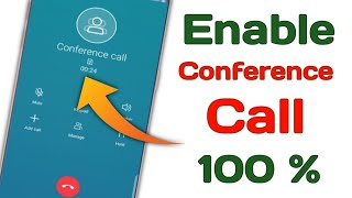 How to Enable Conference Call Any Android Phone  ConferenceCall [upl. by Bowra]