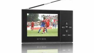 ICY BOX IBMP102  portable TV DVBT and Media Player [upl. by Malliw295]