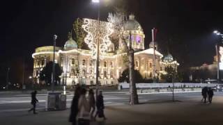 Belgrade Serbia ChristmasNew Years Decorations 2016 [upl. by Waddle]