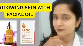 GET GLOWING SKIN LIKE MIRROR WITH FACIAL OIL 🥰 kumkumaditailam bio oil 😇 [upl. by Healy]