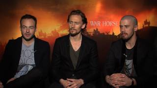 War Horse Kennedy Hiddleston Kebbell Interview HD [upl. by Dnalrag918]