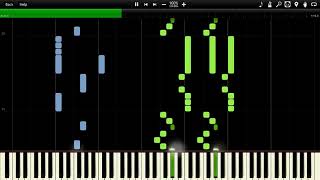 Dragon Ball  King Piccolos Theme Synthesia Piano MIDI David Charlier [upl. by Ellennej]