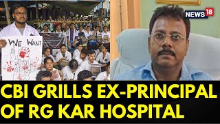 Kolkata Doctor Death  CBI Grills Former Principal Of RG Kar Hospital Sandip Ghosh For The 3rd Day [upl. by Magna]