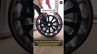 Puncture Proof Airless Tires 🛞 tires tyre wheel vehicles automobile engineering shorts [upl. by Schulze99]