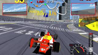 Ace Driver Racing Evolution  Namco System 22  Team Red Lightning  Beginner  Full Race [upl. by Kevan]