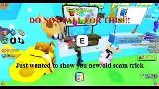 Pet Simulator 99  DO NOT FALL FOR THIS  NewOld Scam in Trading Booth [upl. by Ramoh]