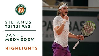 Stéfanos Tsitsipás vs Daniil Medvedev  Quarterfinals Highlights I RolandGarros 2021 [upl. by Karilynn]