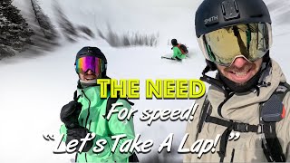 A Need For Speed with Griffin Post at Jackson Hole quotLets Take A Lapquot skiing powder POV ski [upl. by Nels]