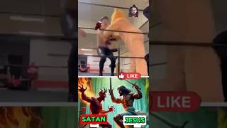 Ring fighting Jesus and devil ￼ [upl. by Hayyifas]